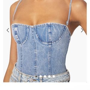 Denim Corset Top